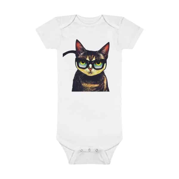 Intellectual Cat Onesie® Organic Baby Bodysuit