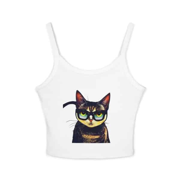 Intellectual Cat Women's Spaghetti Strap Tank Top