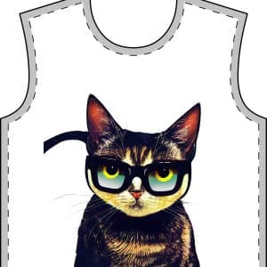 Intellectual Cat Women's Crewneck Sweatshirt (AOP)